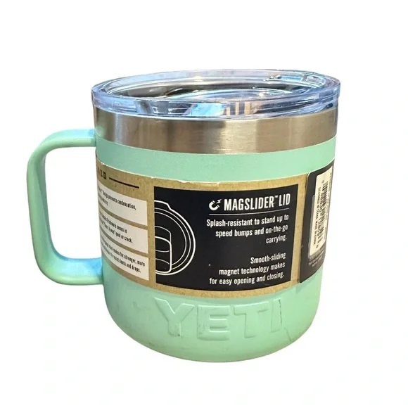 YETI 14oz Stackable Rambler Mug in seafoam - Picture 4 of 5